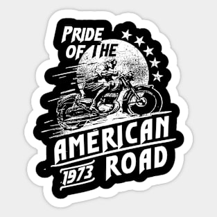 Pride of the amrican road Sticker